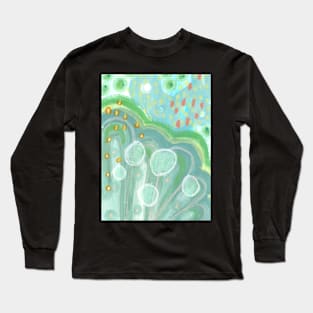 Acrylic Art Painting Original Artwork Abstract Long Sleeve T-Shirt